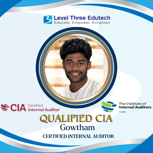 Gowtham CIA Qualified